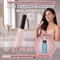 MINI CEPILLO ALISADOR DE PELO INALAMBRICO + REPARADOR DE PUNTAS DE REGALO
