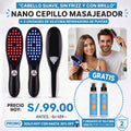 Nano Cepillo Masajeador + 2 unidades de silicona reparadora de puntas para el cabello de regalo