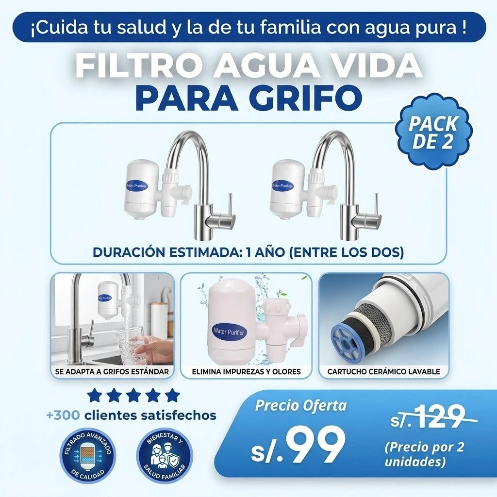 FILTRO AGUA VIDA ( PACK DE 2 )