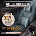 KIT DE SOPORTE LUMBAR Y CERVICAL PARA AUTO
